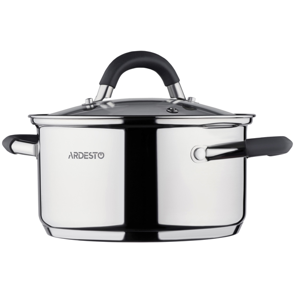 Casserole Ardesto AR1908CS Gemini Salerno, 0.8l, 12Cm, Stainless Steel