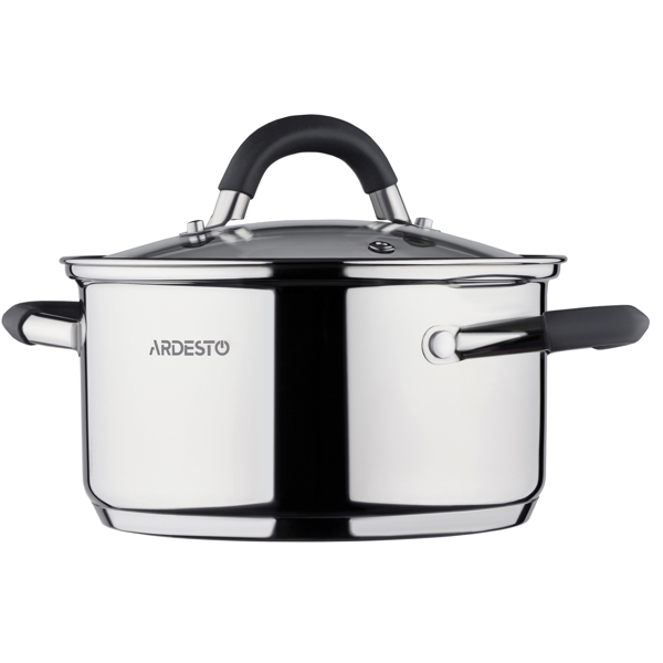 ქვაბი Ardesto AR1912CS Gemini Salerno, 1.2l, 14cm, Stainless steel