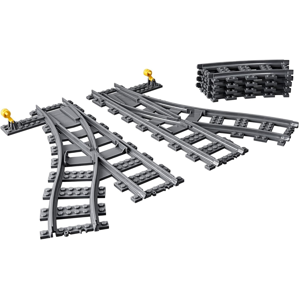 Prefabricated Construction Switch Tracks Lego 60238 City, Grey