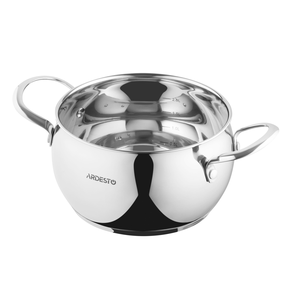 Casserole Ardesto AR4322GB Gemini Liguria, 2.2l, 16cm, Stainless steel