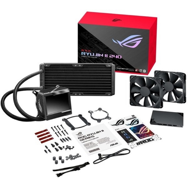 თხევადი გაგრილება Asus 90RC00A0-M0UAY0 ROG RYUJIN II 240, 121MM, 2000RPM, Liquid Cooling, Black