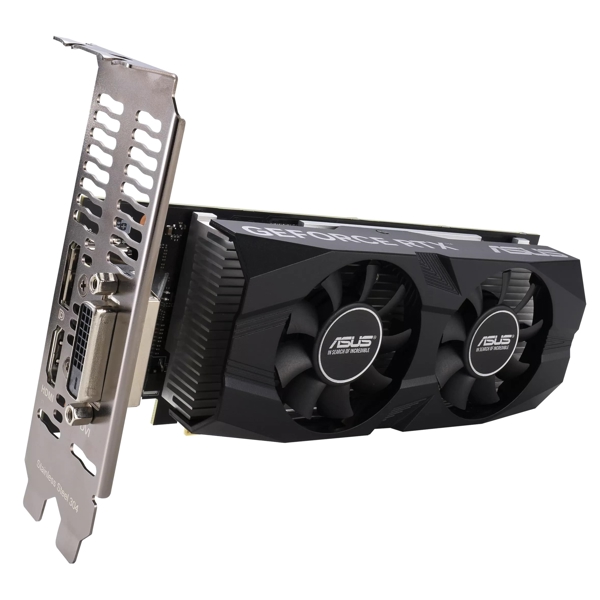 Graphic Card Asus 90YV0KQ0-M0NA00 OC, GeForce RTX3050, 6GB, 6bit, HDMI, DP, DVI-D, Black