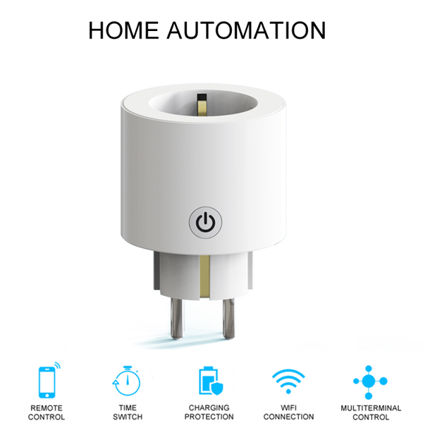 ჭკვიანი როზეტი Moes WP-X-EU16M-WH-MS, Smart Plug, 3680W, Wi-Fi, White