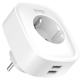 ჭკვიანი როზეტი Gosund SP112, Smart Plug, 3680W, Wi-Fi, USB, White