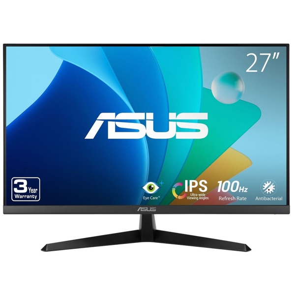 Monitor Asus 90LM06D3-B01170 VY279HF, 27", FHD, IPS, HDMI, Audio, Black