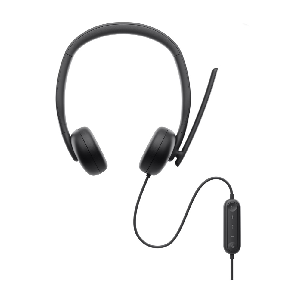 ყურსასმენი DELL 520-BBDH WH3024, Headset, Wired, USB-C, Black