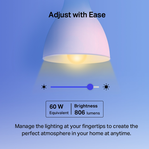 ჭკვიანი ნათურა TP-Link Tapo L530E, Wi-Fi, Smart Light Bulb, White