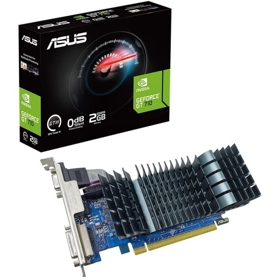 Graphic Card ASUS 90YV0ALA-M0NA00 silent EVO, GeForce GT710, 2GB, 64bit, HDMI, VGA, DVI-D, Black