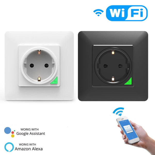 ჭკვიანი როზეტი Moes WK-Y-EU-BK-MS, Smart Plug, 3600W, Wi-Fi, Black