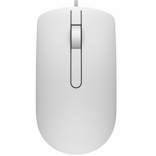 Mouse DELL 570-AAIP Optical MS116, Wired, USB, White