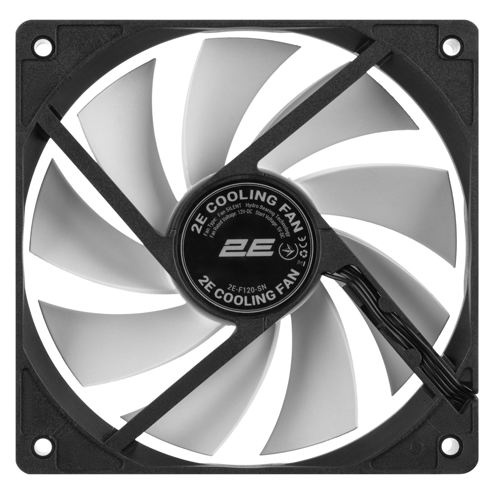 ქულერი 2E 2E-F120-SN, 120mm, 1500rpm, Cooling Fan, Black