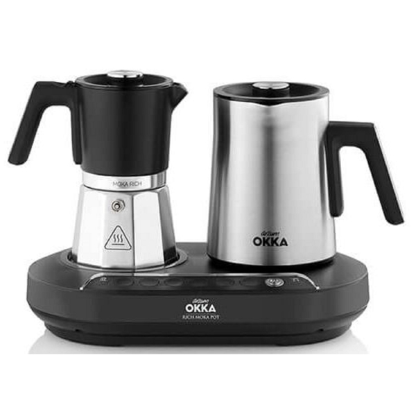 Coffee Machine Arzum OK0027 Moka, 1350W, Silver/Black
