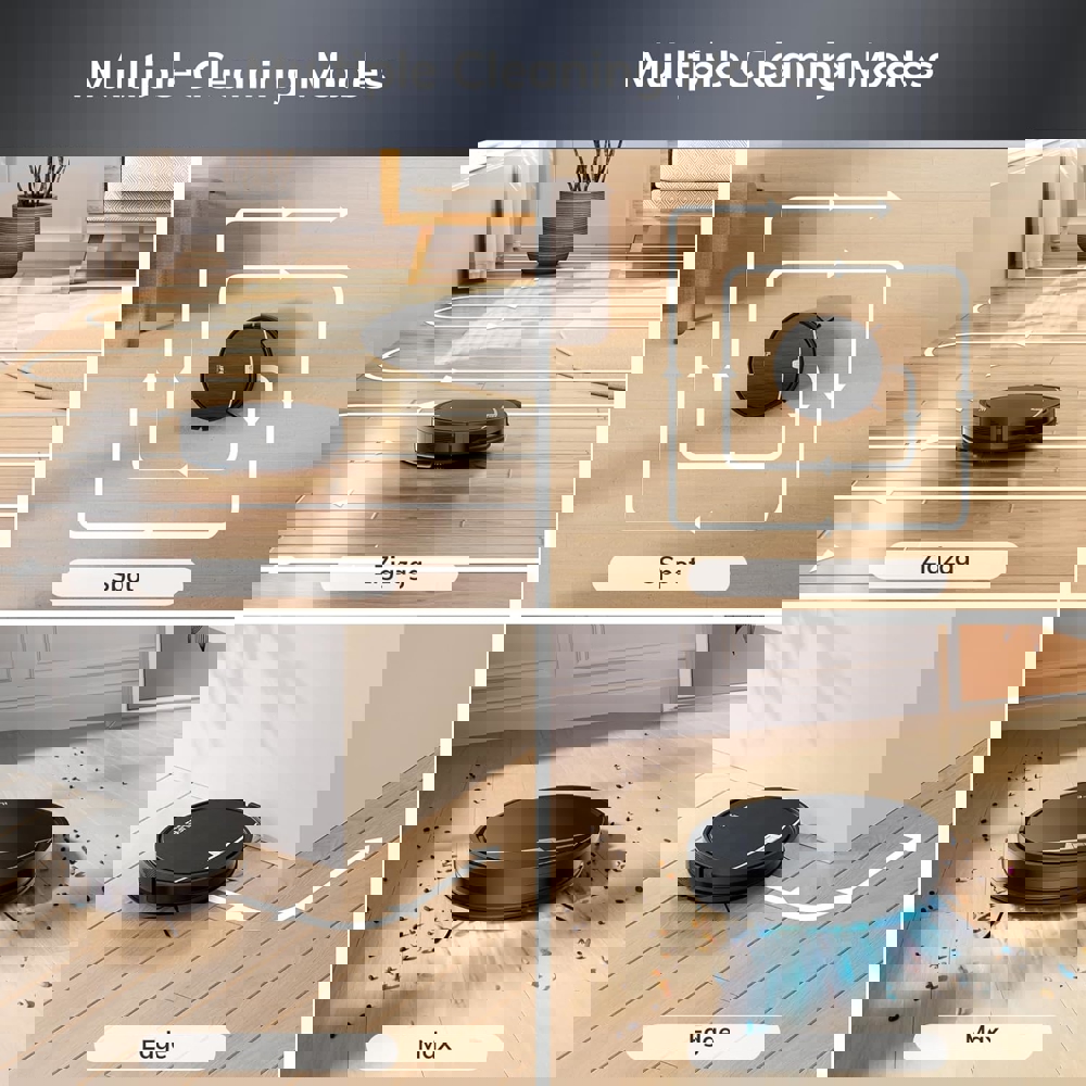 Self-Empty Robotic Vacuum Cleaner Ilife V9 Pro, 3000Pa, Gyroscope Navigation, With APP Control, Black