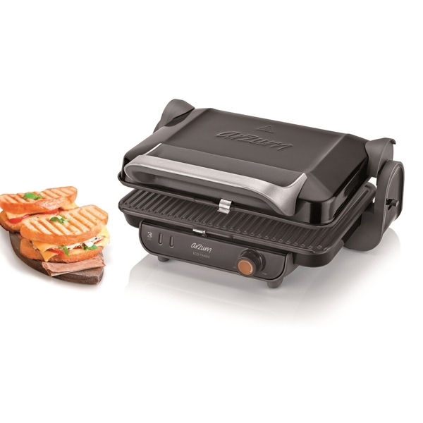 სენდვიჩის აპარატი Arzum AR2005, 1800W, Sandwich Maker, Black