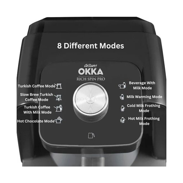 ყავის აპარტი Arzum OK0026, Coffee Machine, Silver/Black