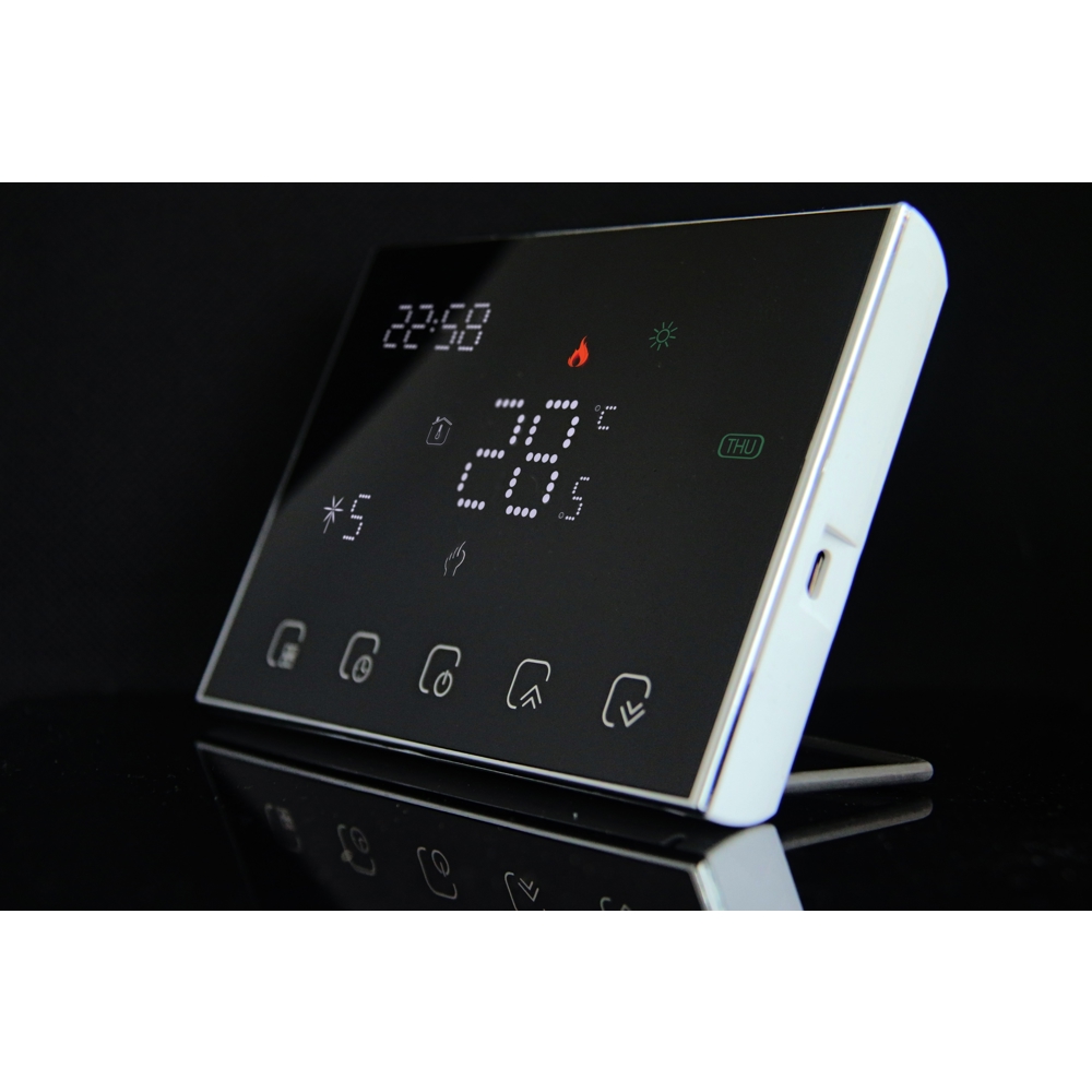 ჭკვიანი თერმოსტატი Moes WRHT-8000-GC-BK-EN, Smart Thermostat, Black