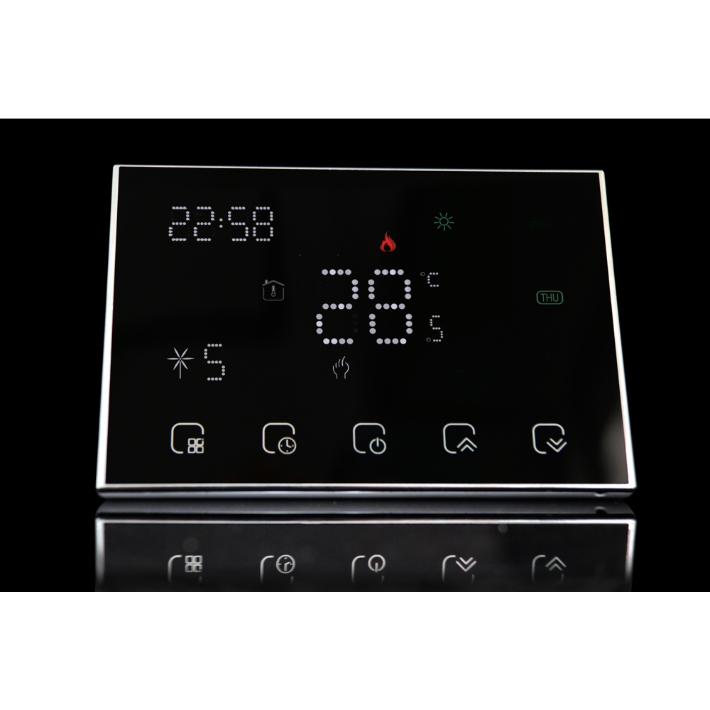 Smart Thermostat Moes WRHT-8000-GC-BK-EN, Black