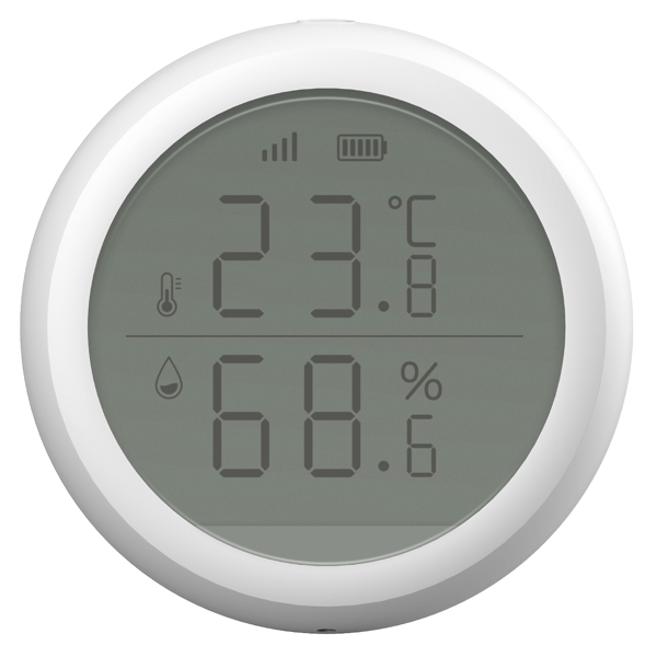 Wireless Temperature And Humidity Detector Multi MIR-TE100, White