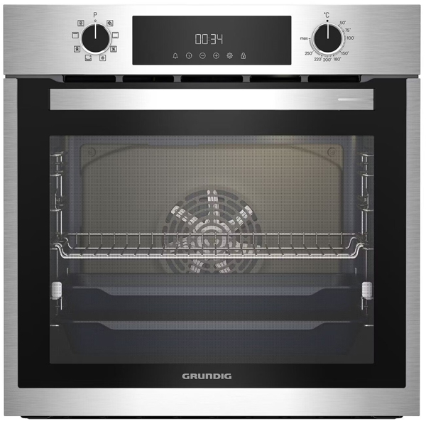 ჩასაშენებელი ელექტრო ღუმელი Grundig GEBM11300XC, 72L, Built-in Electric Oven, Stainless Steel