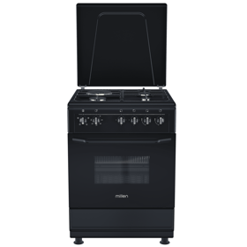 გაზქურა Millen FT6313MBZB, 3 Gas + 1 Electric, Gas Cooker, Black