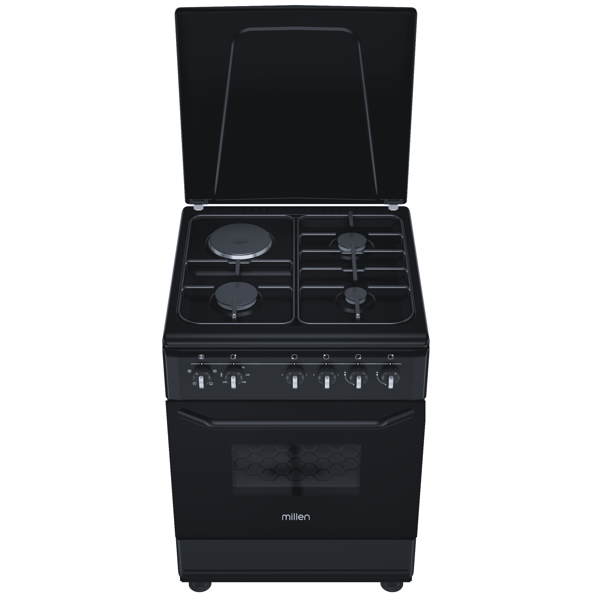 Oven Millen FT6313MBZB, 3 Gas, Black