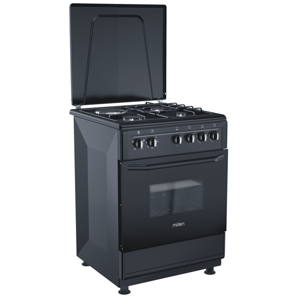 Oven Millen FT6313MBZB, 3 Gas, Black