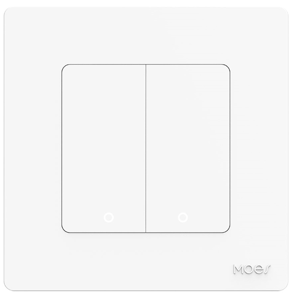 ჭკვიანი ჩამრთველი Moes ZS-SR-EU2-WH-MS, Smart Light Switch, White