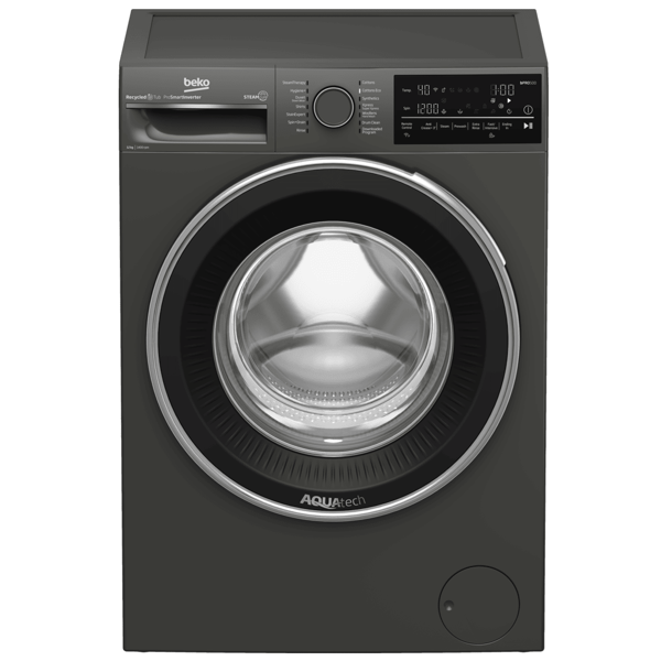 Washing Machine Beko B3WFU51240MCI bPRO 500, 12Kg, A, 1400Rpm, Grey