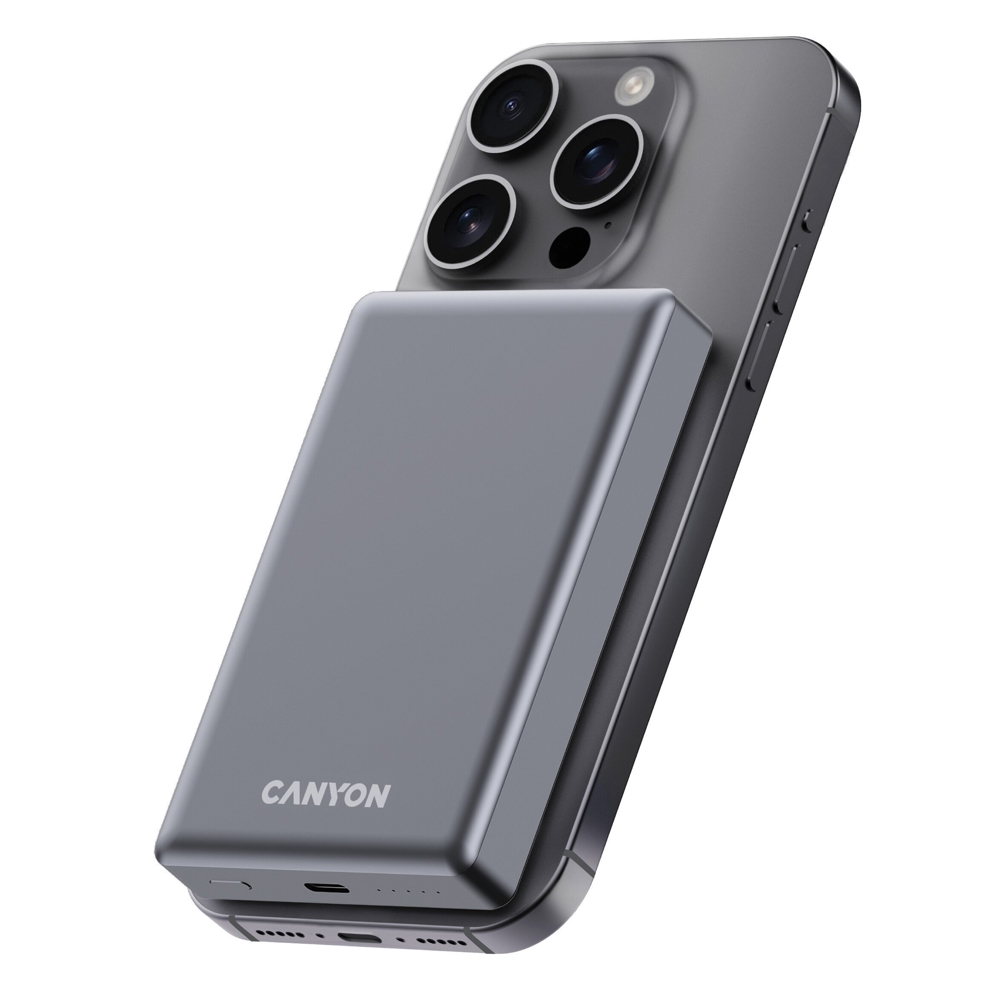 Power Bank Canyon CNS-CPB510DG, 10000mAh, USB-C, Grey