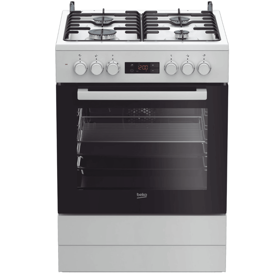 გაზქურა Beko FSM 62320 DWS b300, 4Gas, Oven, White