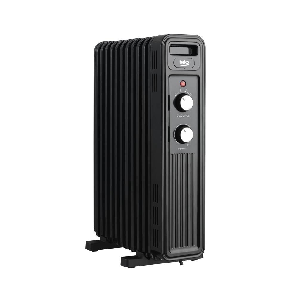ზეთის რადიატორი Beko RHO7323B, 2300W, 25m², Oil Radiator, Black