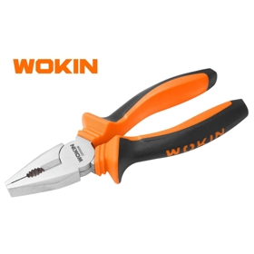 Combination Pliers Wokin 100006, 160MM, 6", Black/Orange