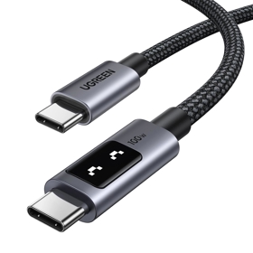 USB კაბელი UGREEN Uno L509 (35512), 100W, USB-C to USB-C, 2M, Black/Grey