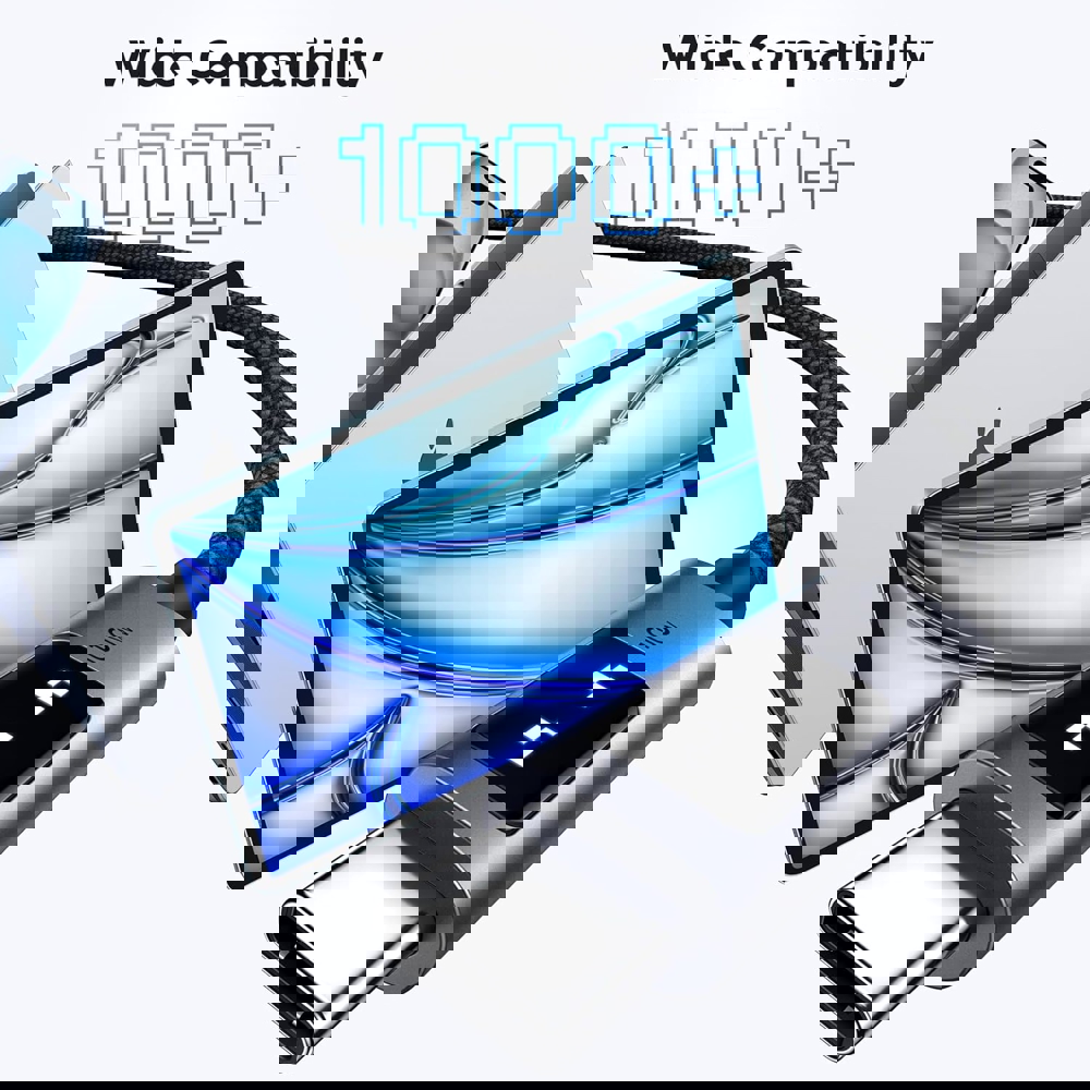 UGREEN Uno L509 (35501), 100W, Type-C to Type-C Cable, 1M, Black/Grey