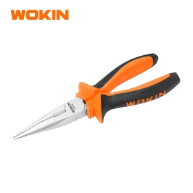 Long Nose Pliers Wokin 100206, 160MM, 6", Black/Orange