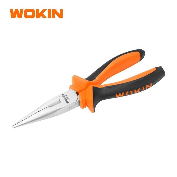 Long Nose Pliers Wokin 100206, 160MM, 6", Black/Orange