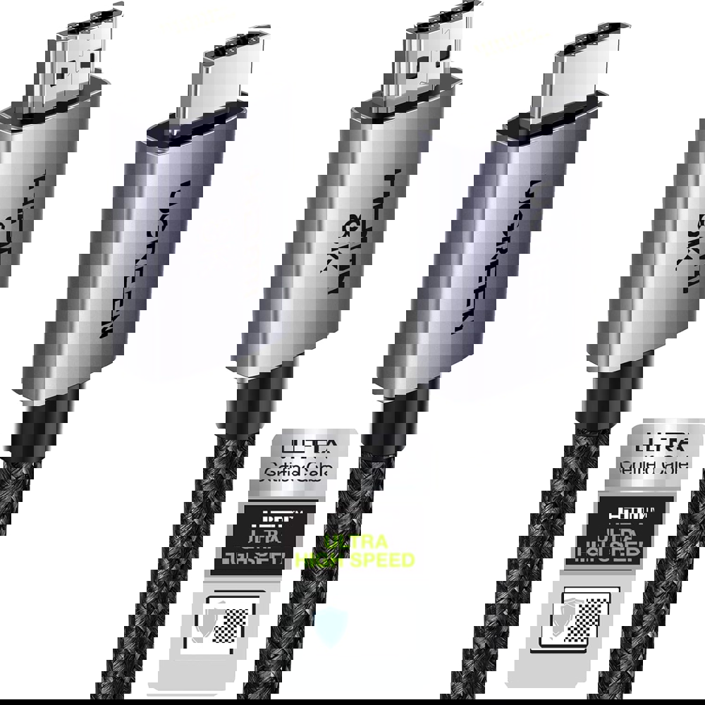 HDMI კაბელი UGREEN HD171 (25908), 8K HDMI To HDMI, 1M, Grey	