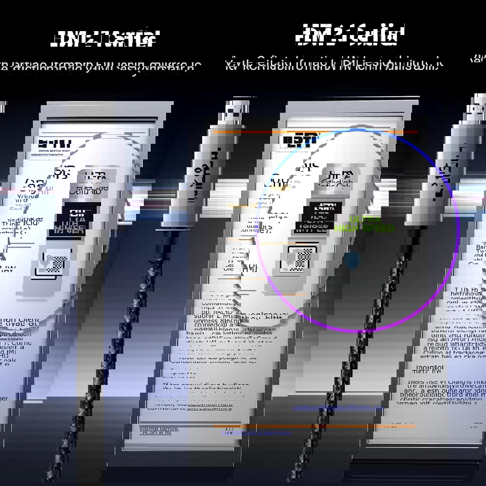 HDMI cable UGREEN HD171 (25908), 8K HDMI To HDMI, 1M, Grey	