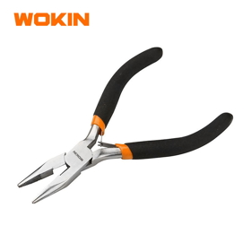 MINI LONG NOSE PLIERS Wokin 102145, 115MM, 4.5″, Black