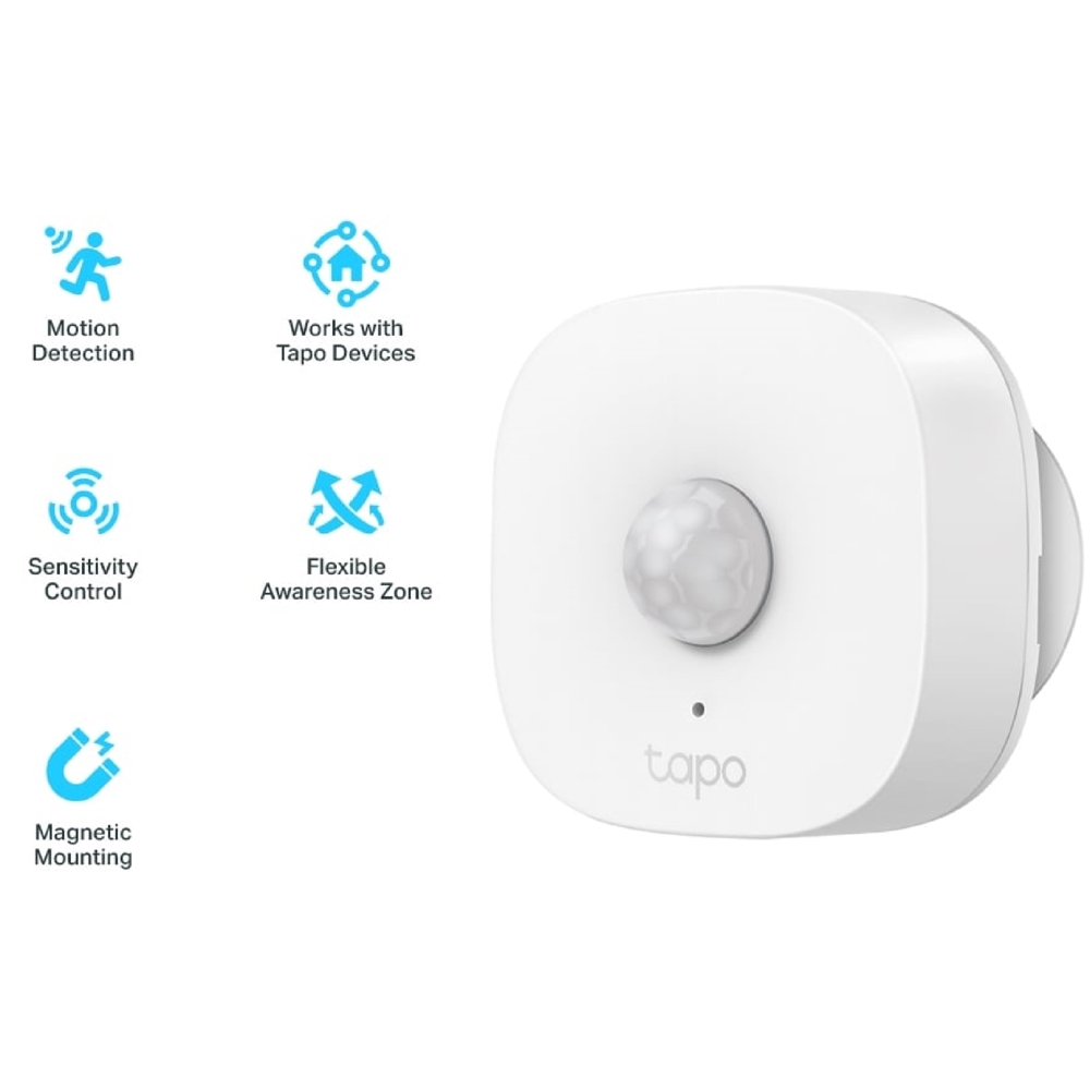 ჭკვიანი მოძრაობის სენსორი TP-Link TAPO T100, Smart Motion Sensor, White