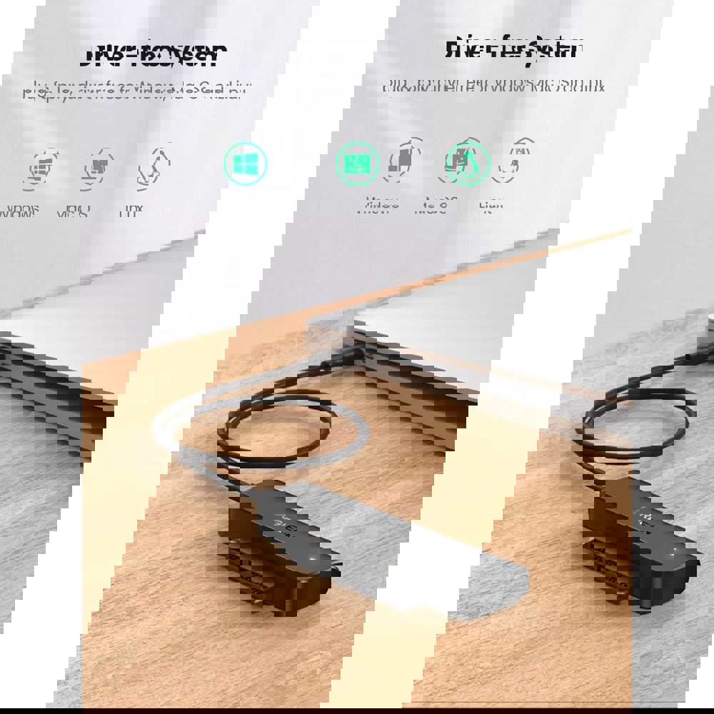 Type-C ადაპტერი UGREEN CM321 (70610), Type-C 3.0 to 2.5-Inch SATA Converter, 50cm, Black