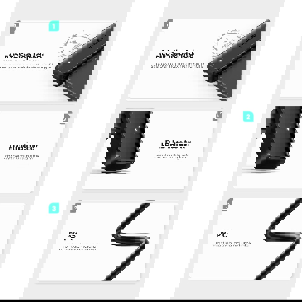 Type-C ადაპტერი UGREEN CM321 (70610), Type-C 3.0 to 2.5-Inch SATA Converter, 50cm, Black