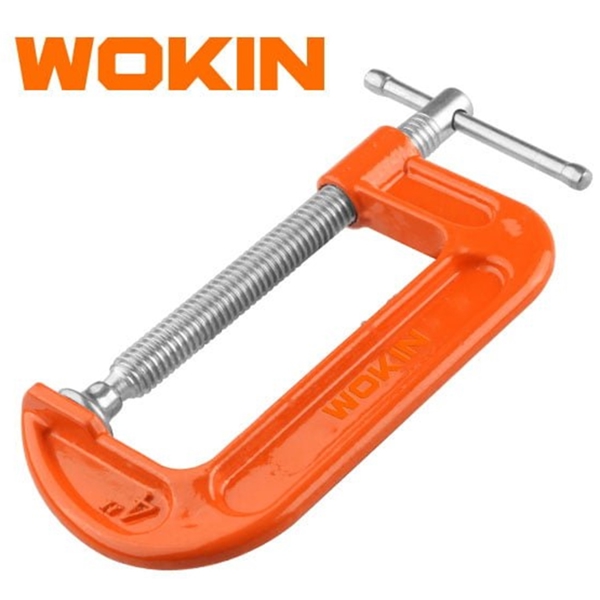 G-Clamp Wokin 106403, 3″, Orange