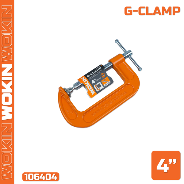 G-Clamp Wokin 106404, 4″, Orange