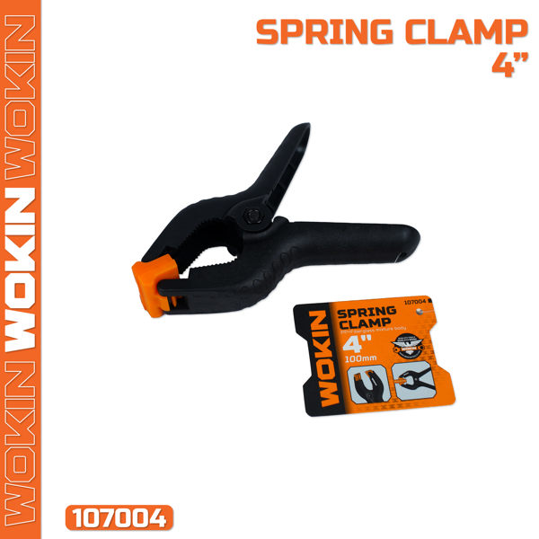 Spring Clamp Wokin 107004, 4″, Black