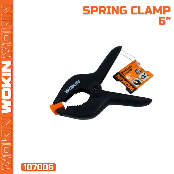 ფიქსატორი ზამბარით Wokin 107006, 6″, Spring Clamp, Black