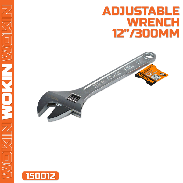 რეგულირებადი ქანჩის გასაღები Wokin 150012, 300MM, 12″, Adjustable Wrench, Silver