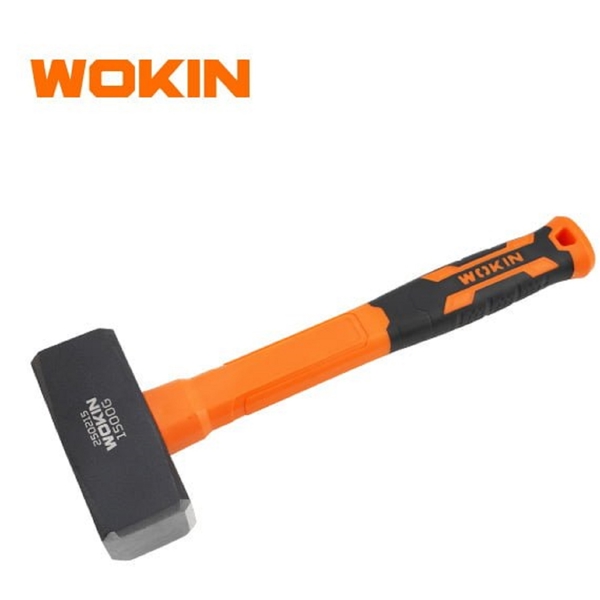 ურო რეზინის სახელურით Wokin 250415, 1500G, Stoning Hammer, Black/Orange