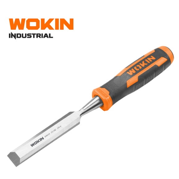 საჭრისი Wokin 254219, 19mm(3/4"), Wood Chisel (INDUSTRIAL), Black/Orange