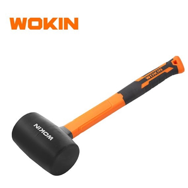 Rubber Mallet Wokin 251624, 24OZ(675g), Black/Orange